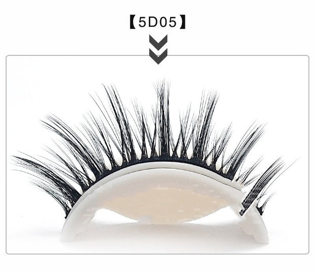 Glue-Free 5D Self-Adhesive False Eyelashes Easy Wear